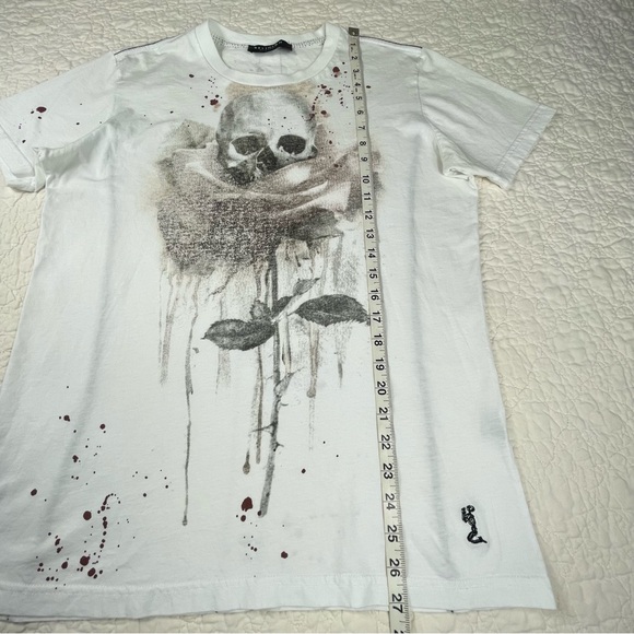 🔥Religion Blue Label Skull Graphic Tee Mens Shirt Size Large - Picture 11 of 11